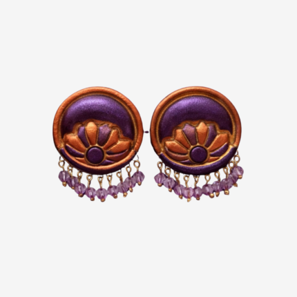 Crimson Crescent Studs