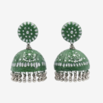 Hridy Green Jhumkas