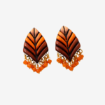 Saffron Leaf Studs
