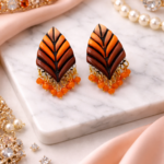 Saffron Leaf Studs - Image 3